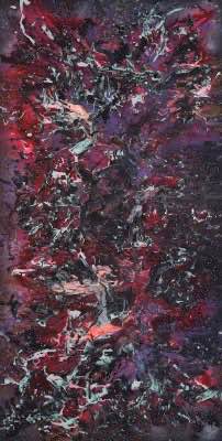 96" x 48" - technique mixte sur toile