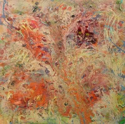 48" x 48" - technique mixte sur toile