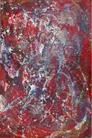 30" x 24" - techniques mixtes sur bois