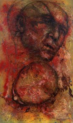 2016 - 60" x 36" - techniques mixtes sur panneau