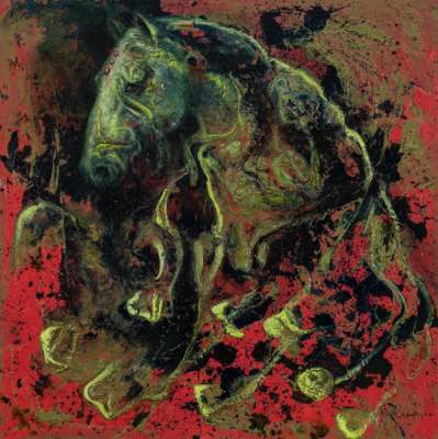 30" x 30" - techniques mixtes sur panneau